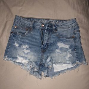 Distressed shorts